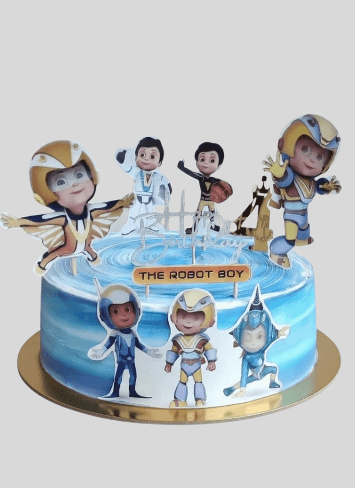 Excellent Vir The Robot Boy Cake