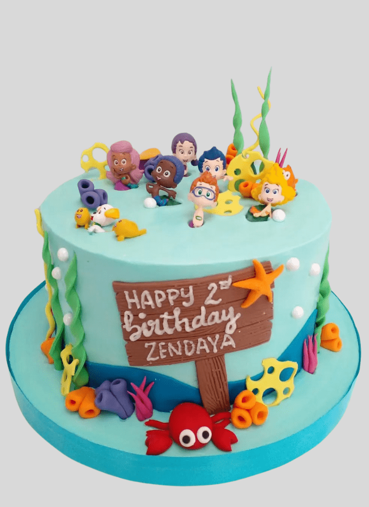 Shapely Bubble Guppies Cake