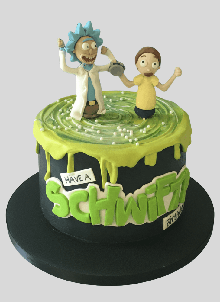 Appealing Rick and Morty Cake