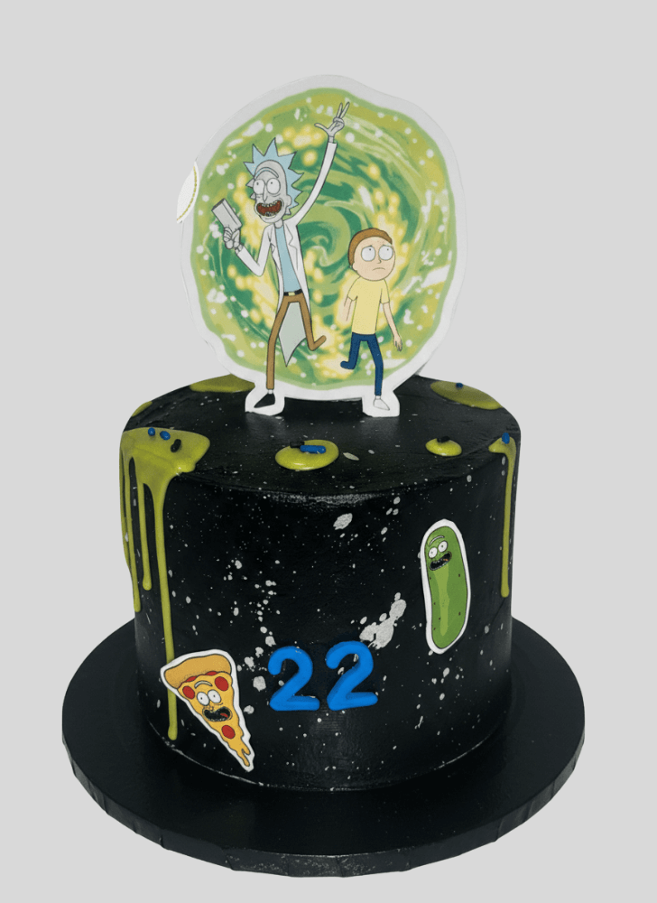 Excellent Rick and Morty Cake