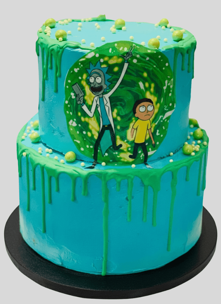 Fascinating Rick and Morty Cake