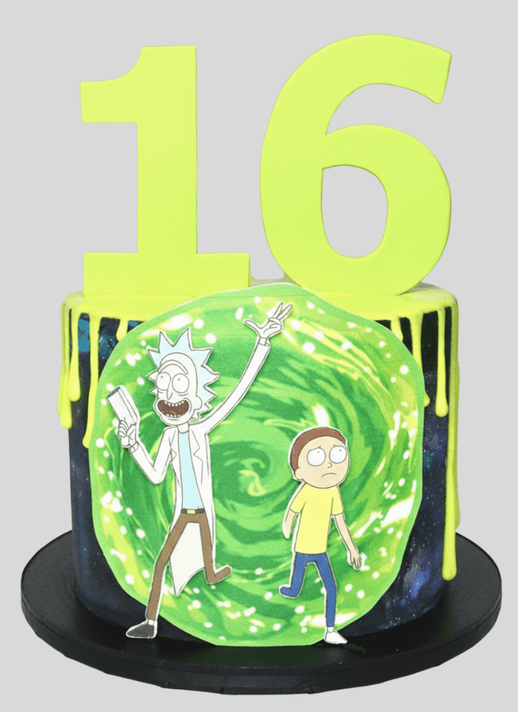 Fetching Rick and Morty Cake