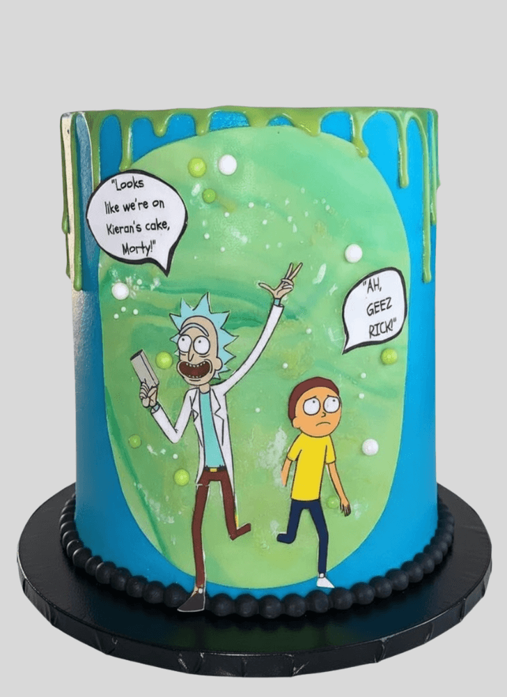 Good Looking Rick and Morty Cake