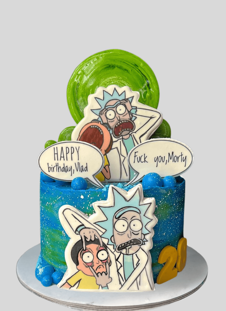 Refined Rick and Morty Cake