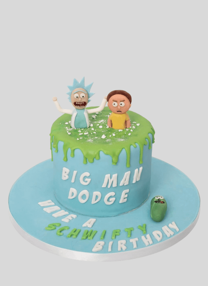 Resplendent Rick and Morty Cake