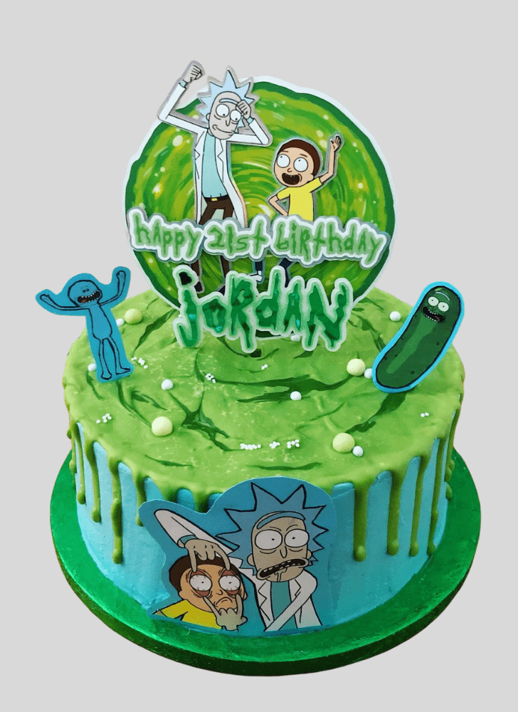 Shapely Rick and Morty Cake
