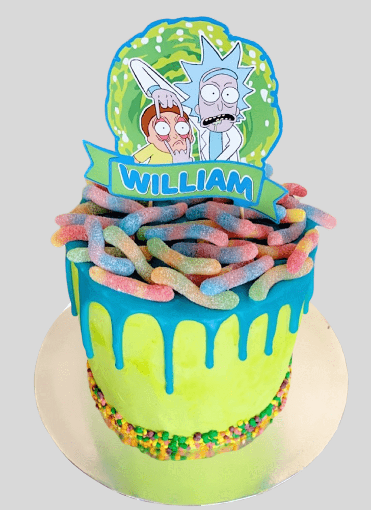 Slightly Rick and Morty Cake
