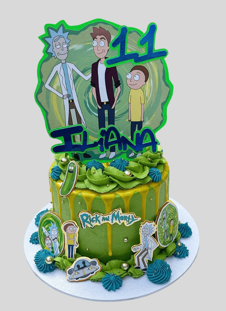 Wonderful Rick and Morty Cake Design