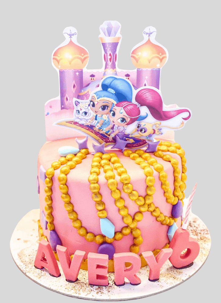 Adorable Shimmer and Shine Cake