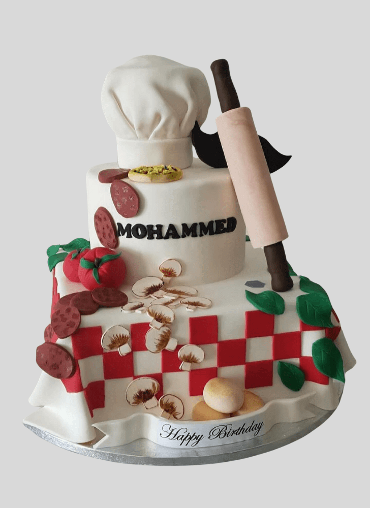 Pretty Chef Cake