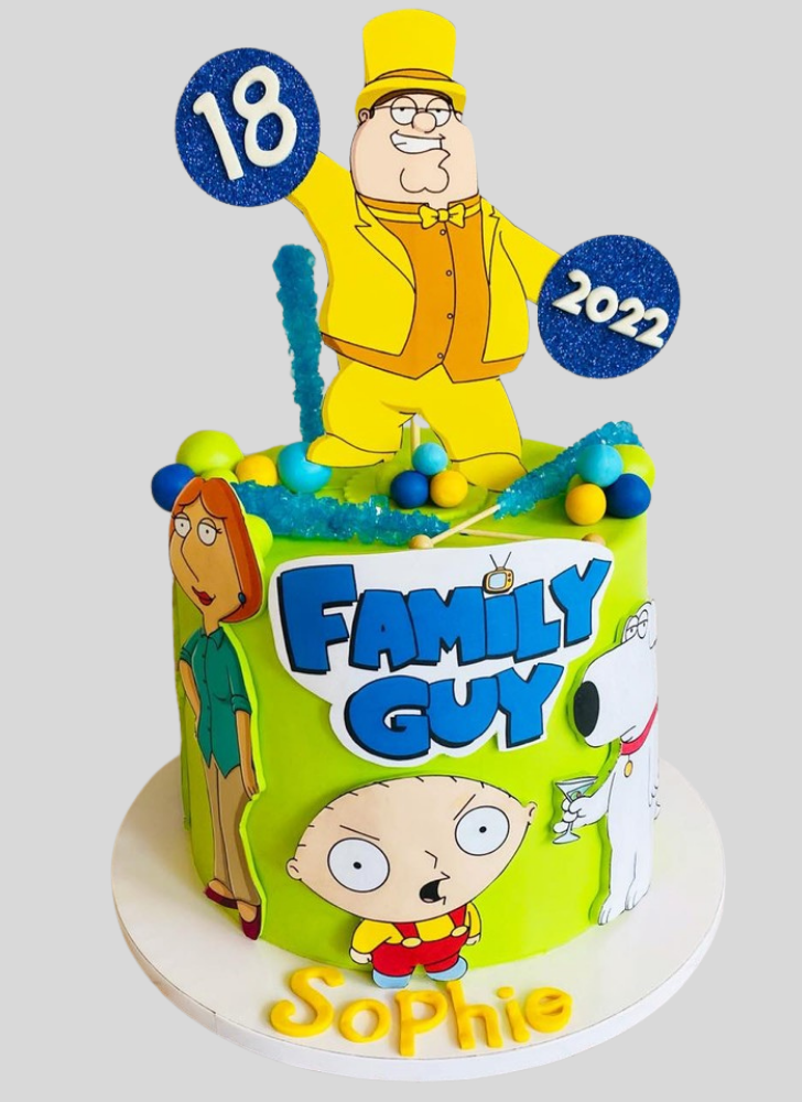 Lovely Family Guy Cake Design