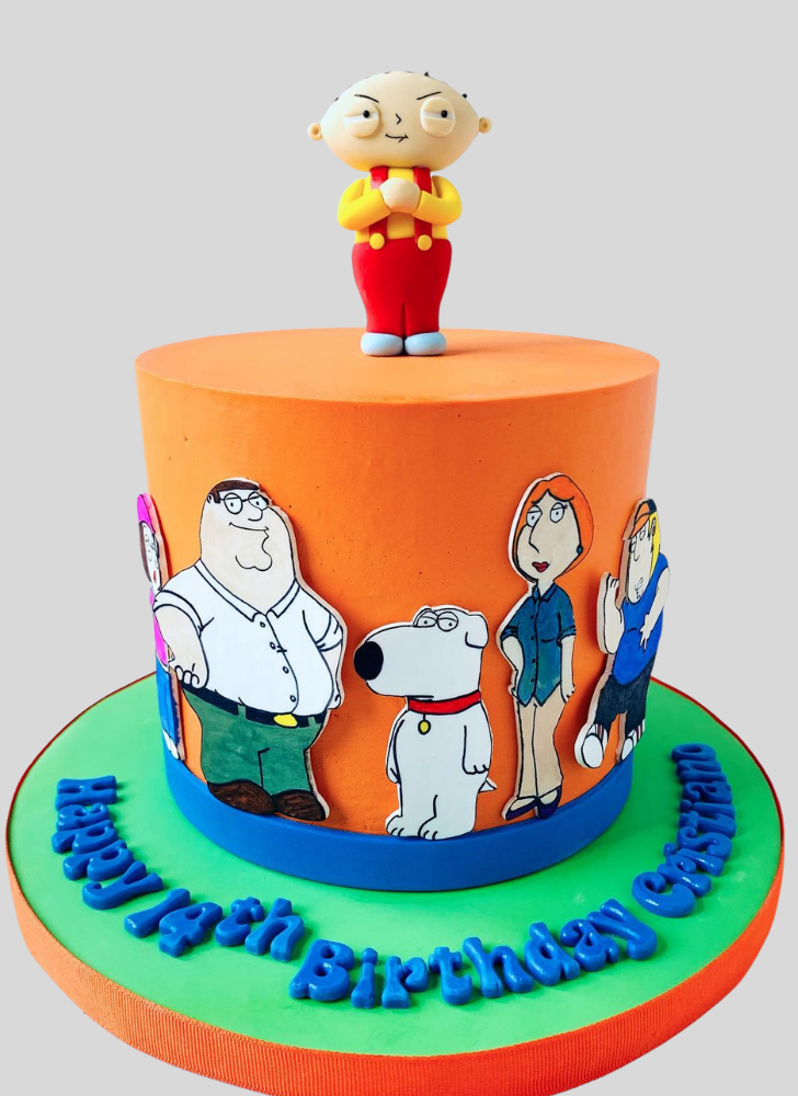 Wonderful Family Guy Cake Design