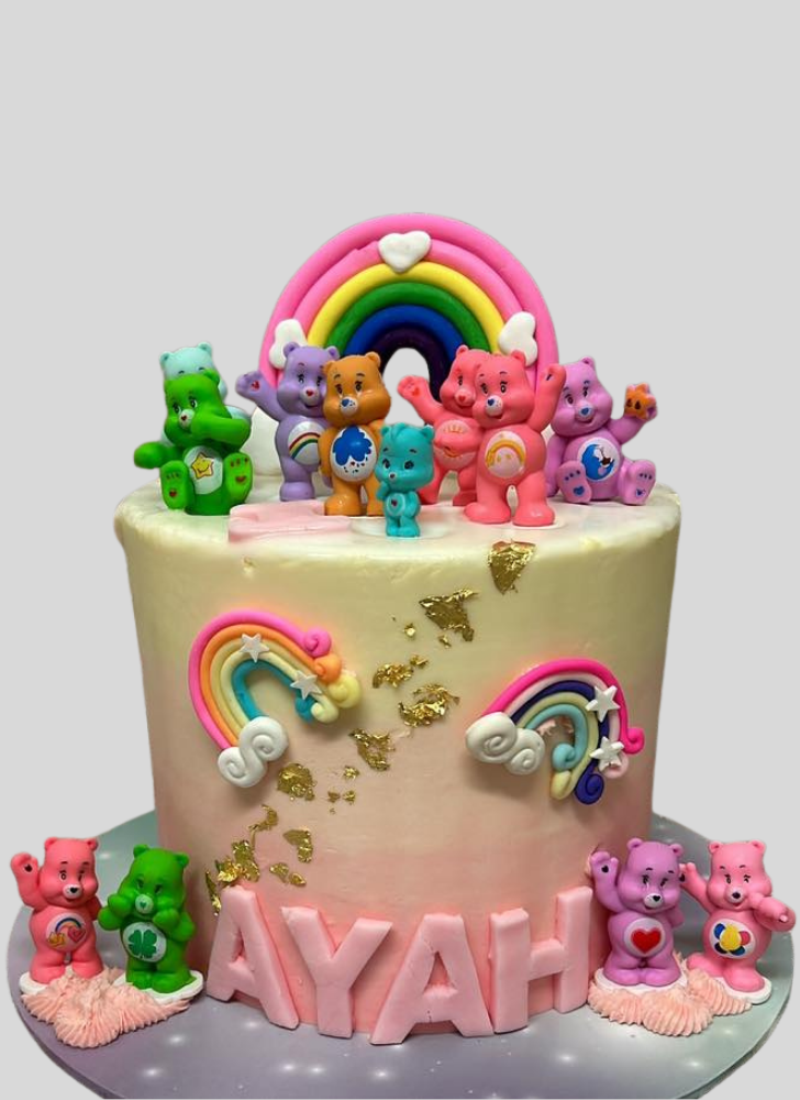Appealing Care Bears Cake