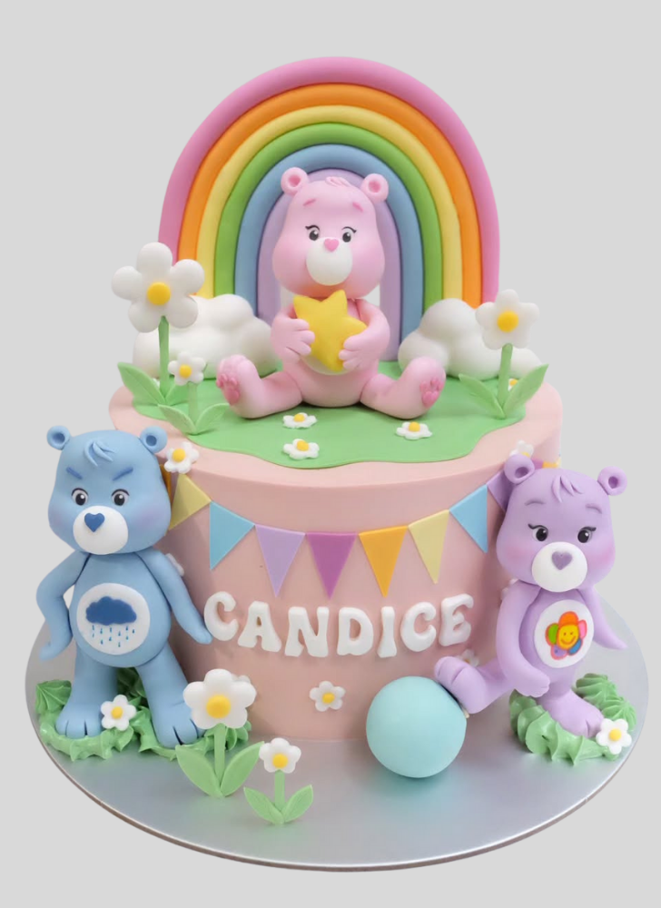 Delightful Care Bears Cake