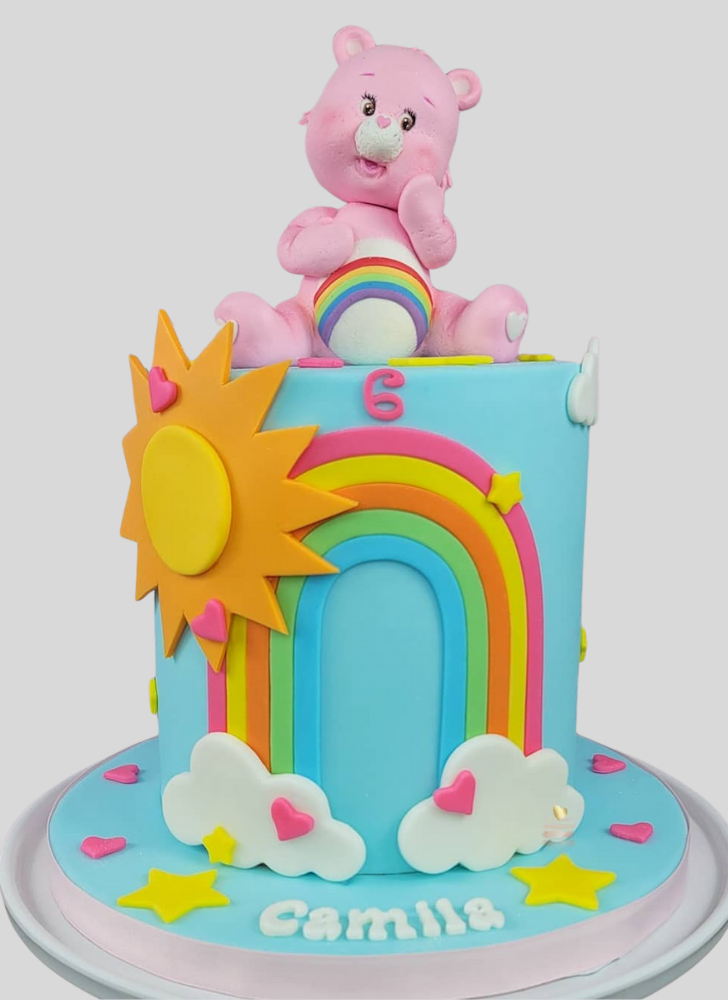Elegant Care Bears Cake