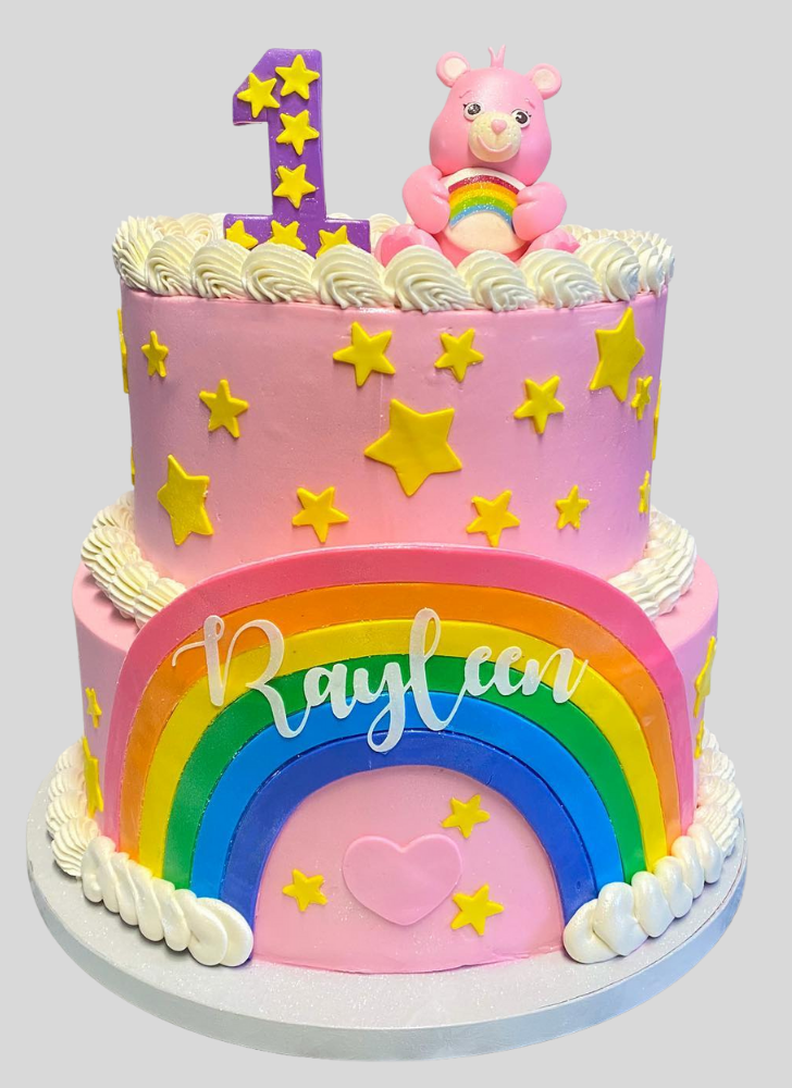 Fetching Care Bears Cake