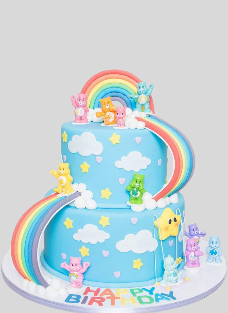 Good Looking Care Bears Cake