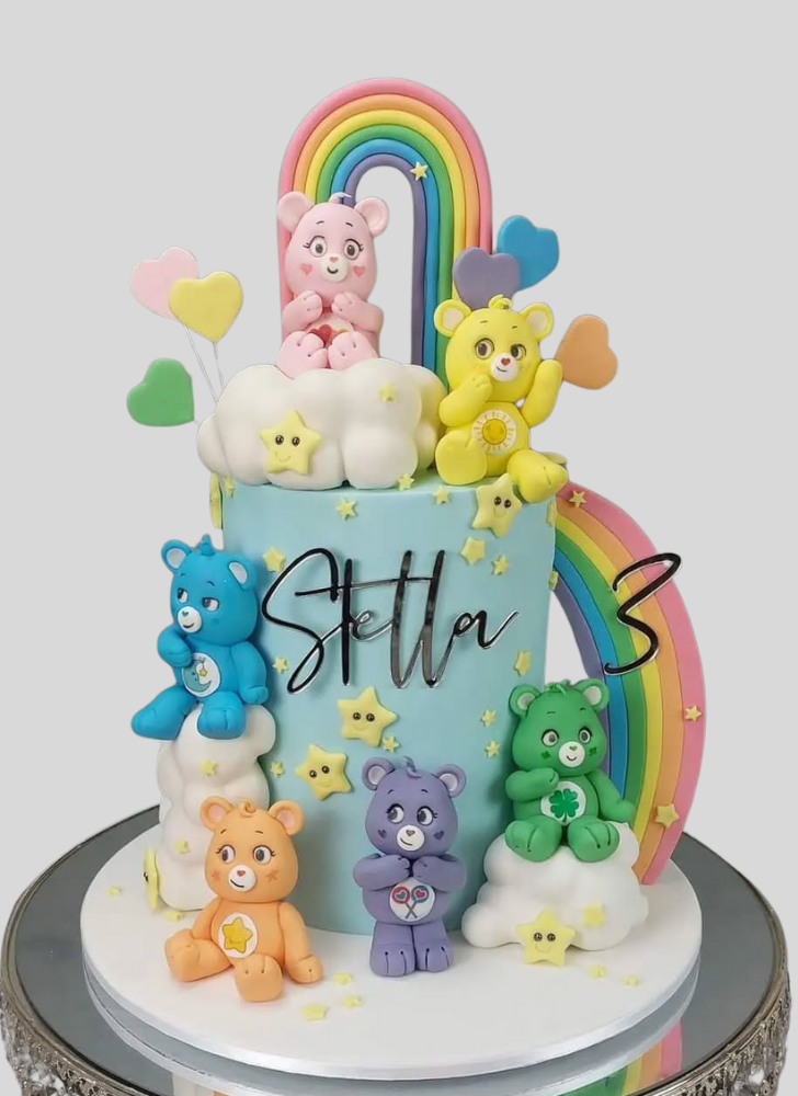 Handsome Care Bears Cake
