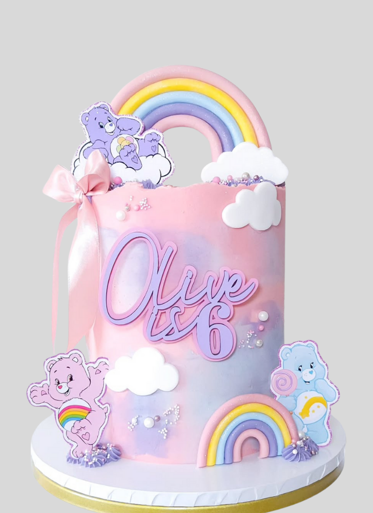 Radiant Care Bears Cake