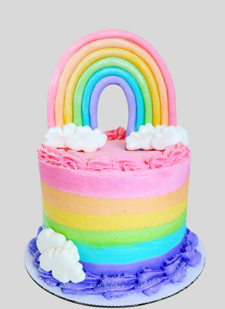 Adorable Rainbow Brite Cake