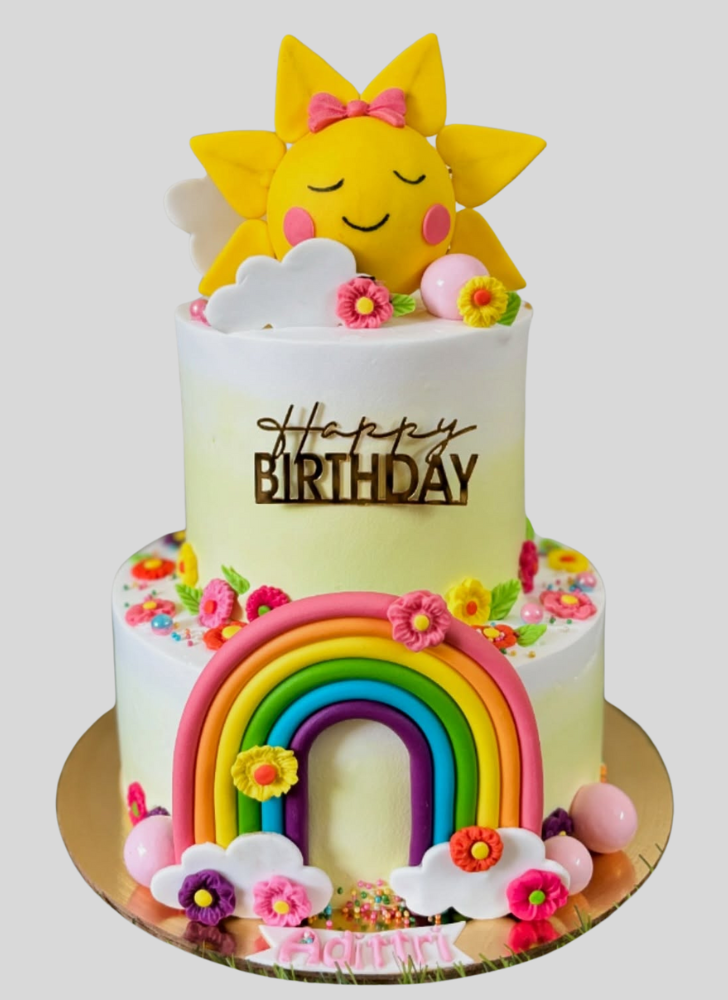 Bewitching Rainbow Brite Cake