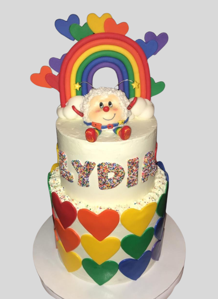 Enthralling Rainbow Brite Cake