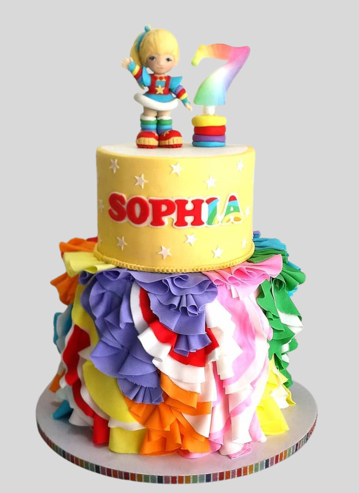 Exquisite Rainbow Brite Cake