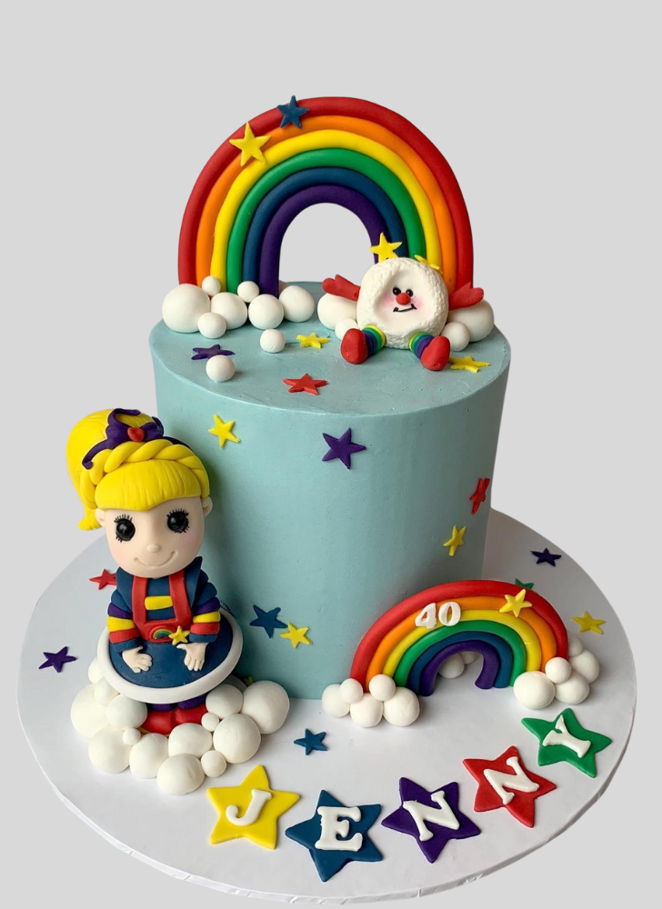 Fair Rainbow Brite Cake