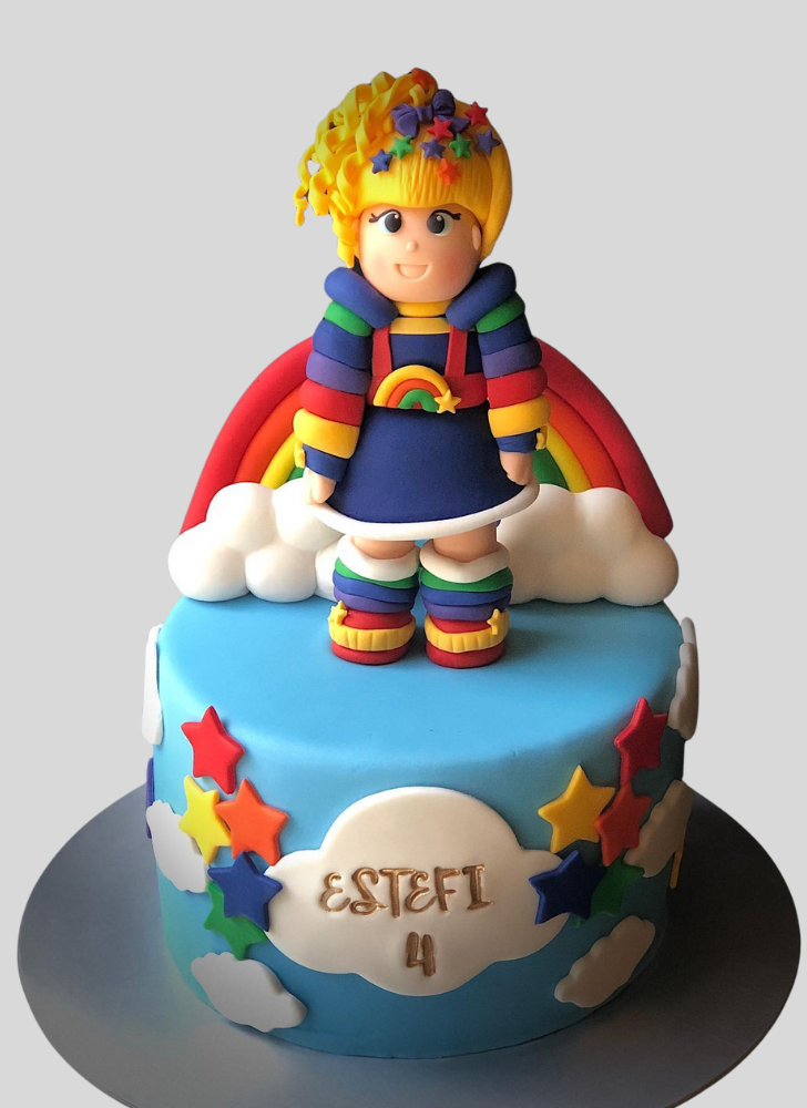 Fetching Rainbow Brite Cake