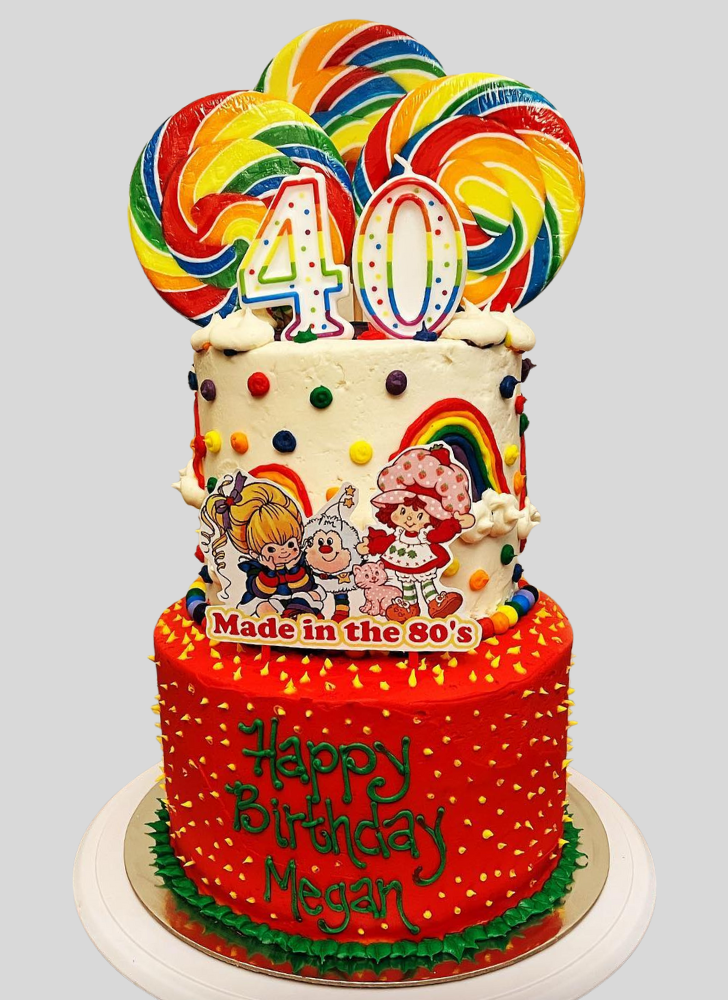 Good Looking Rainbow Brite Cake