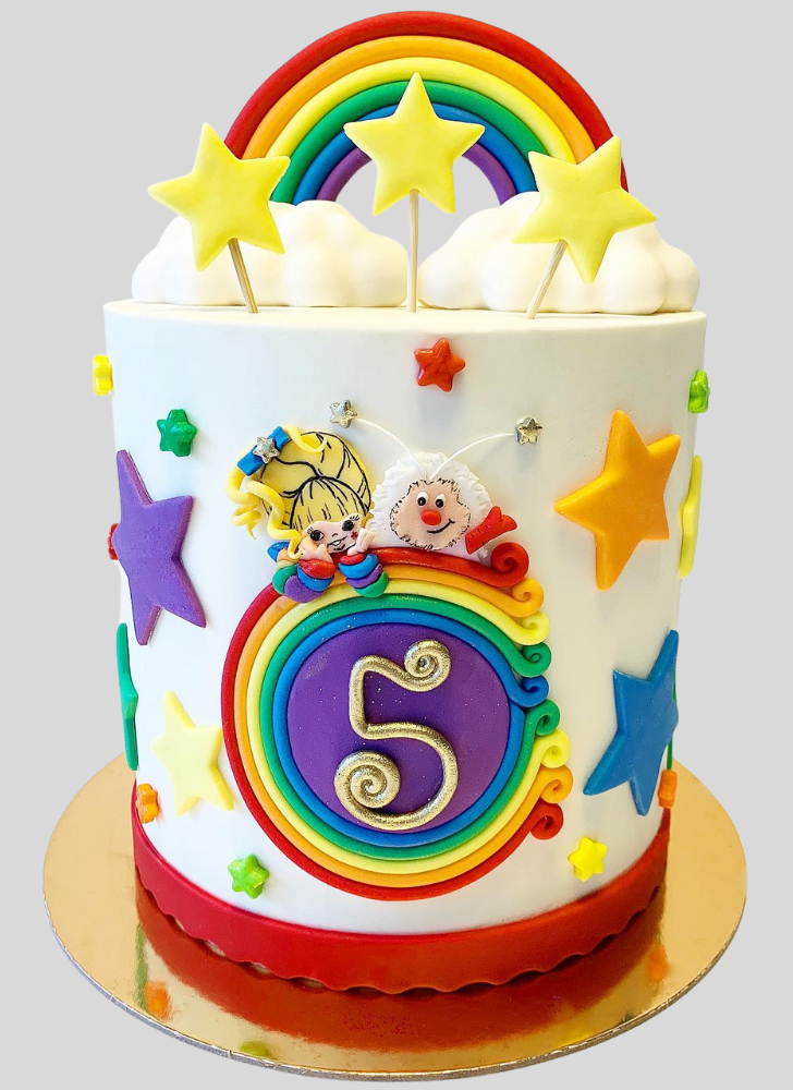 Handsome Rainbow Brite Cake