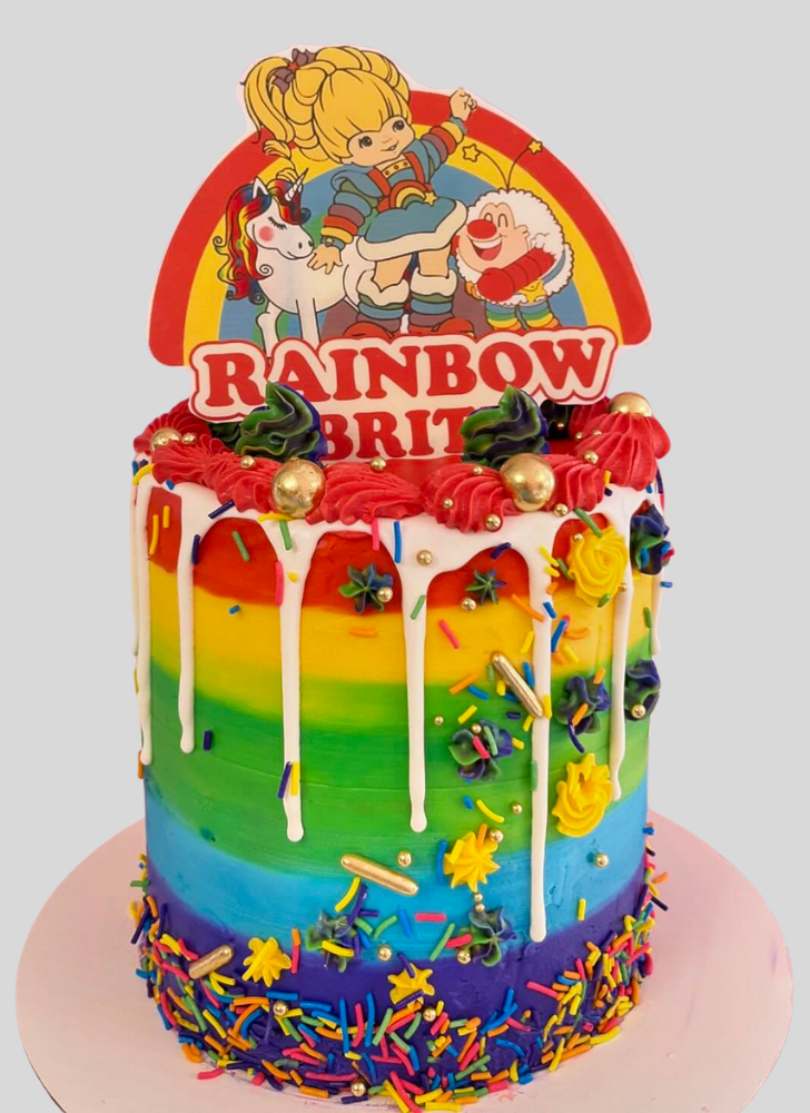 Magnificent Rainbow Brite Cake