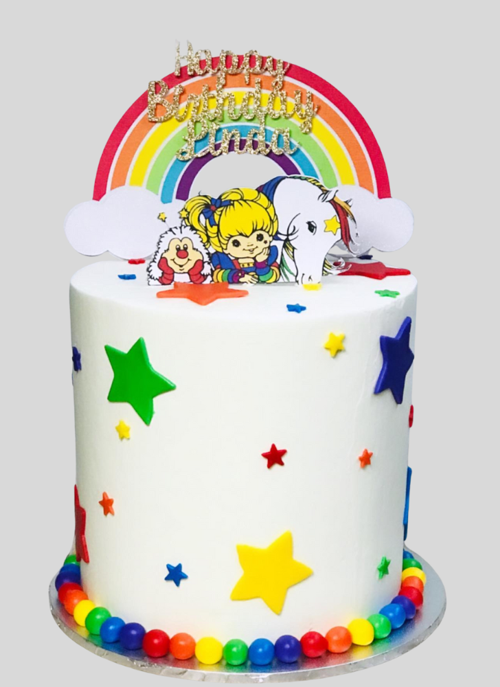 Nice Rainbow Brite Cake