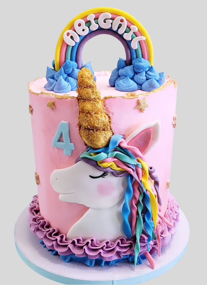 Pleasing Rainbow Brite Cake