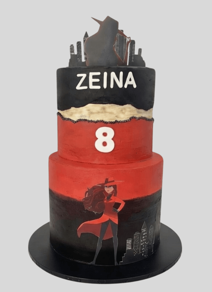 Appealing Carmen Sandiego Cake