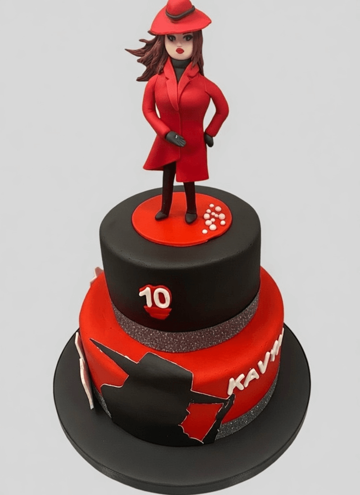 Comely Carmen Sandiego Cake
