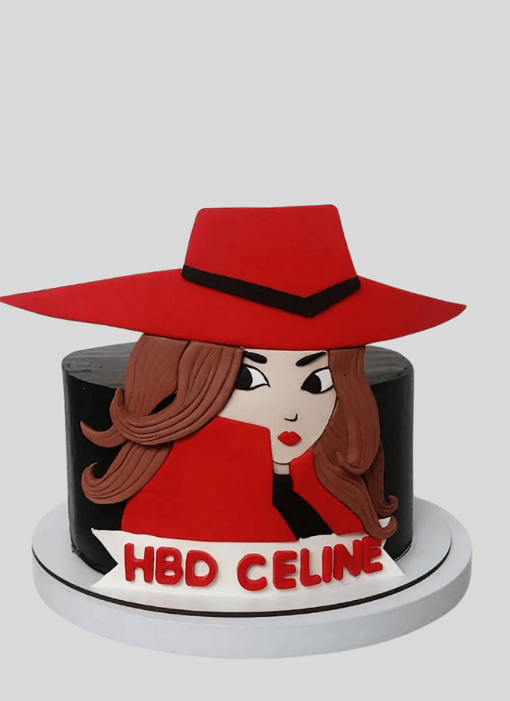 Cute Carmen Sandiego Cake