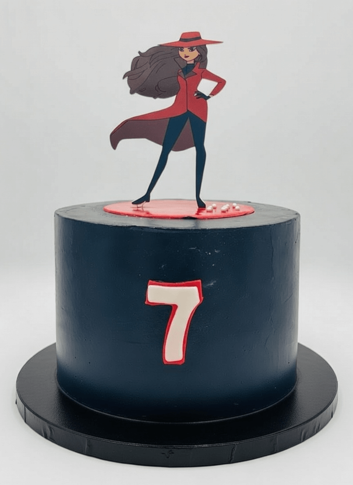 Delightful Carmen Sandiego Cake