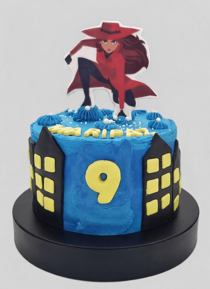 Divine Carmen Sandiego Cake