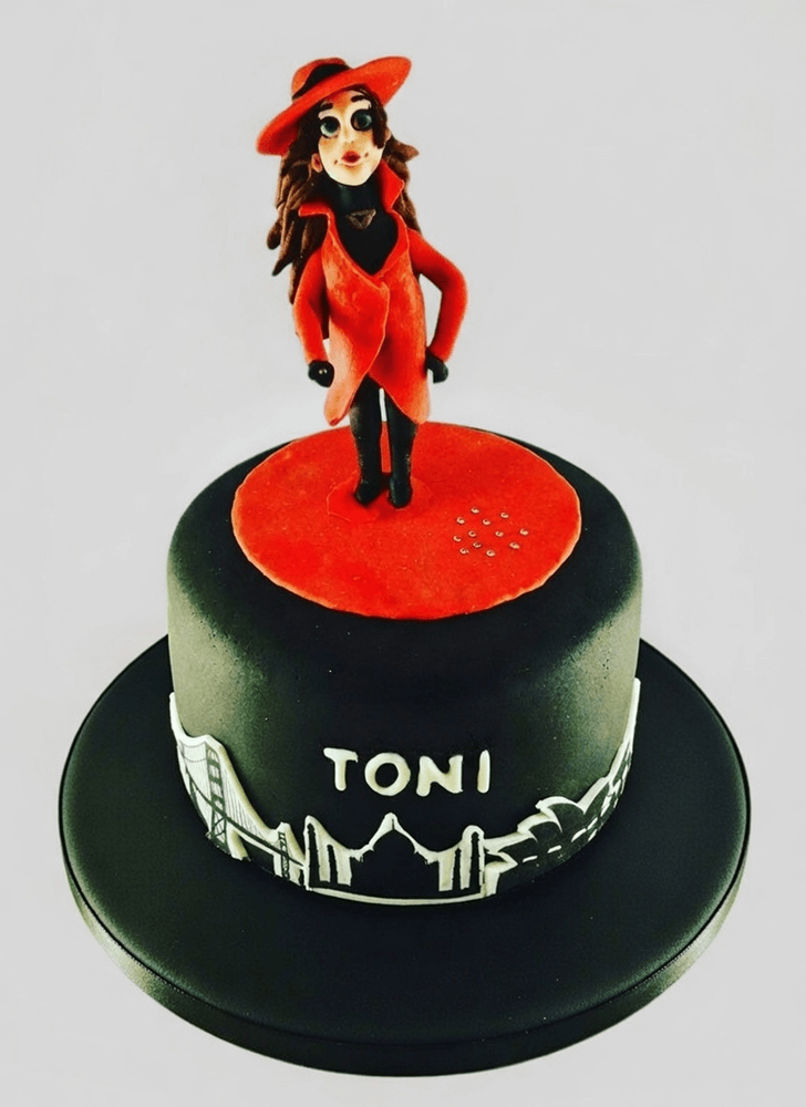 Enthralling Carmen Sandiego Cake