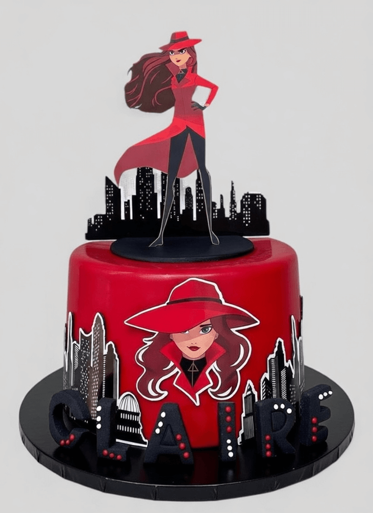 Excellent Carmen Sandiego Cake