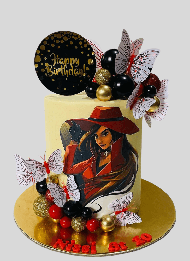 Magnificent Carmen Sandiego Cake