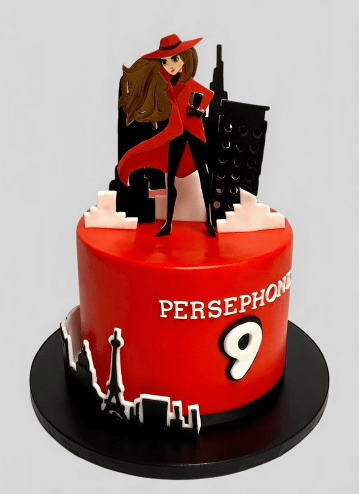 Nice Carmen Sandiego Cake