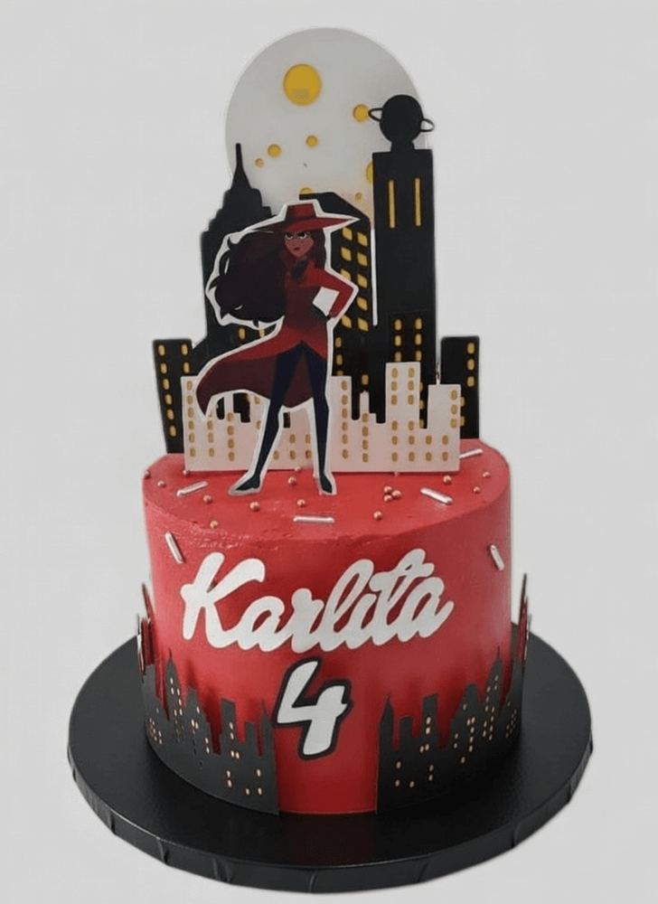 Ravishing Carmen Sandiego Cake