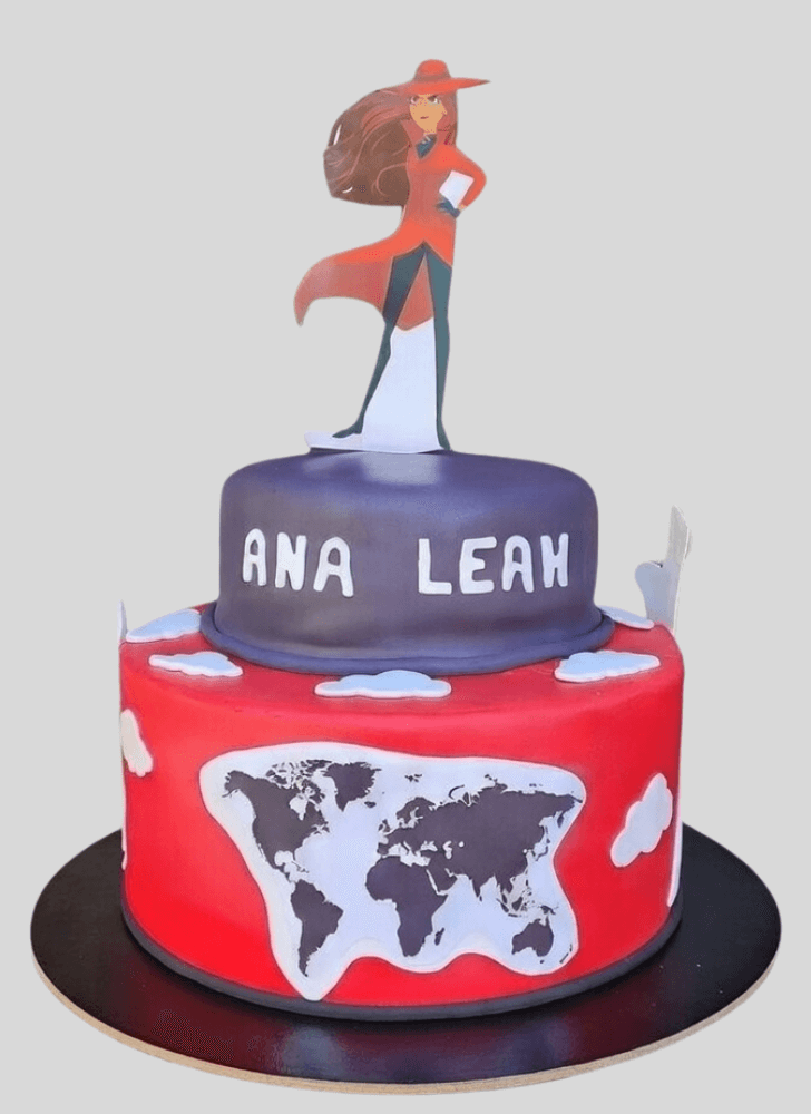 Refined Carmen Sandiego Cake