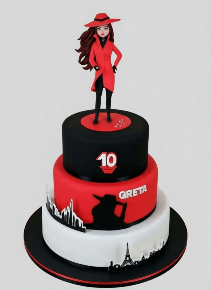 Splendid Carmen Sandiego Cake