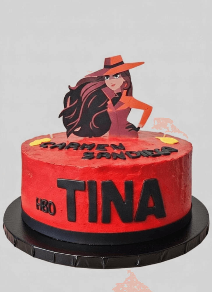 Superb Carmen Sandiego Cake