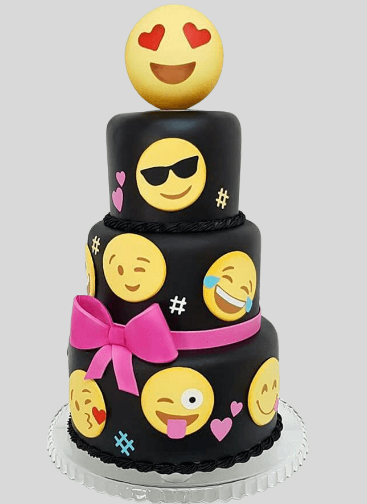 Charming Emoji Cake