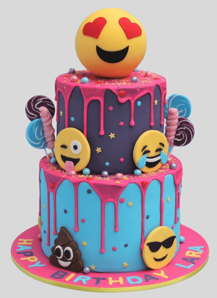 Comely Emoji Cake