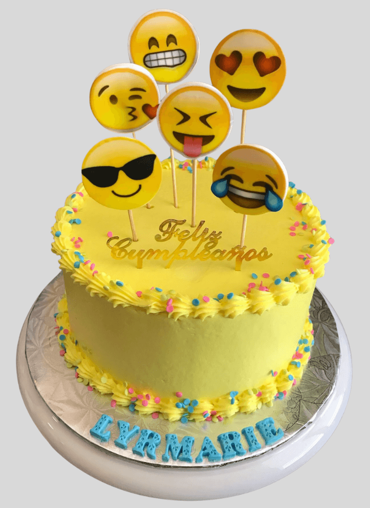 Delightful Emoji Cake